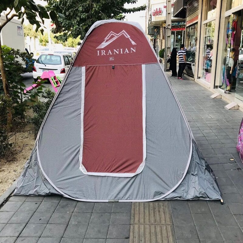 چادر مسافرتی8نفره فنری مدل برنو سفارشی  کیفیت بالا  ماشین افرود کمپ گردش کد51