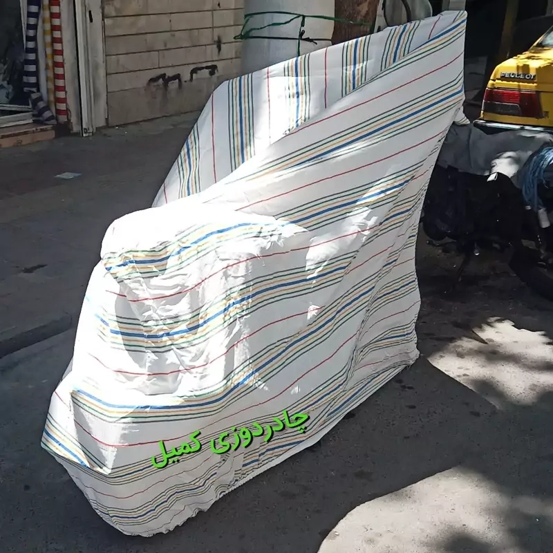 چادر موتورسیکلت گالکسی برزنتی نخی ضد آفتاب