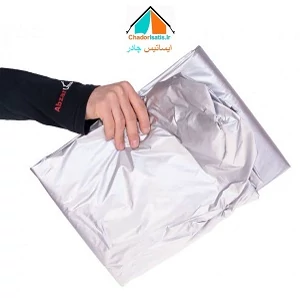 چادر ماشین ضد آب سیلور مخصوص هیوندای آی 20 ( I20 )(جنس شمعی یا پشت نقره)(چهار فصل و مقاوم به آفتاب ، سبک و کم حجم)